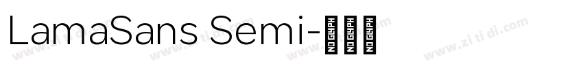 LamaSans Semi字体转换